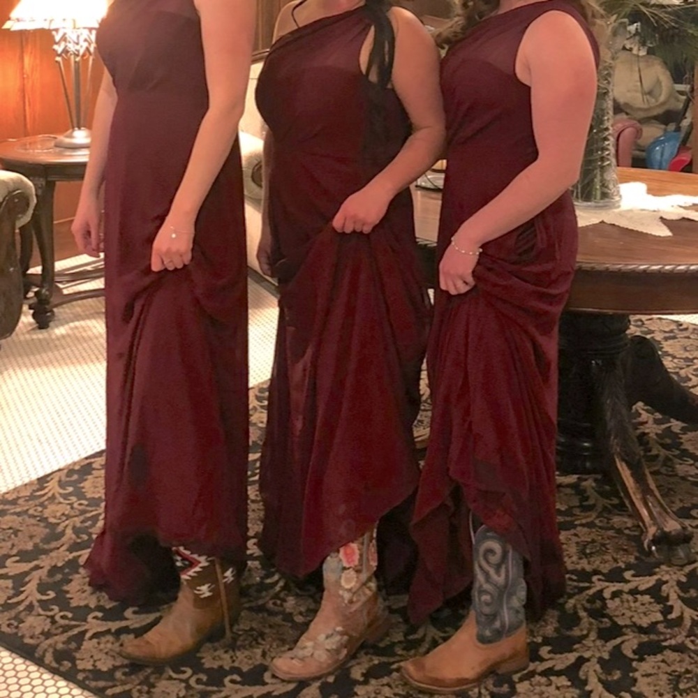 Cabernet One-Shoulder Dress